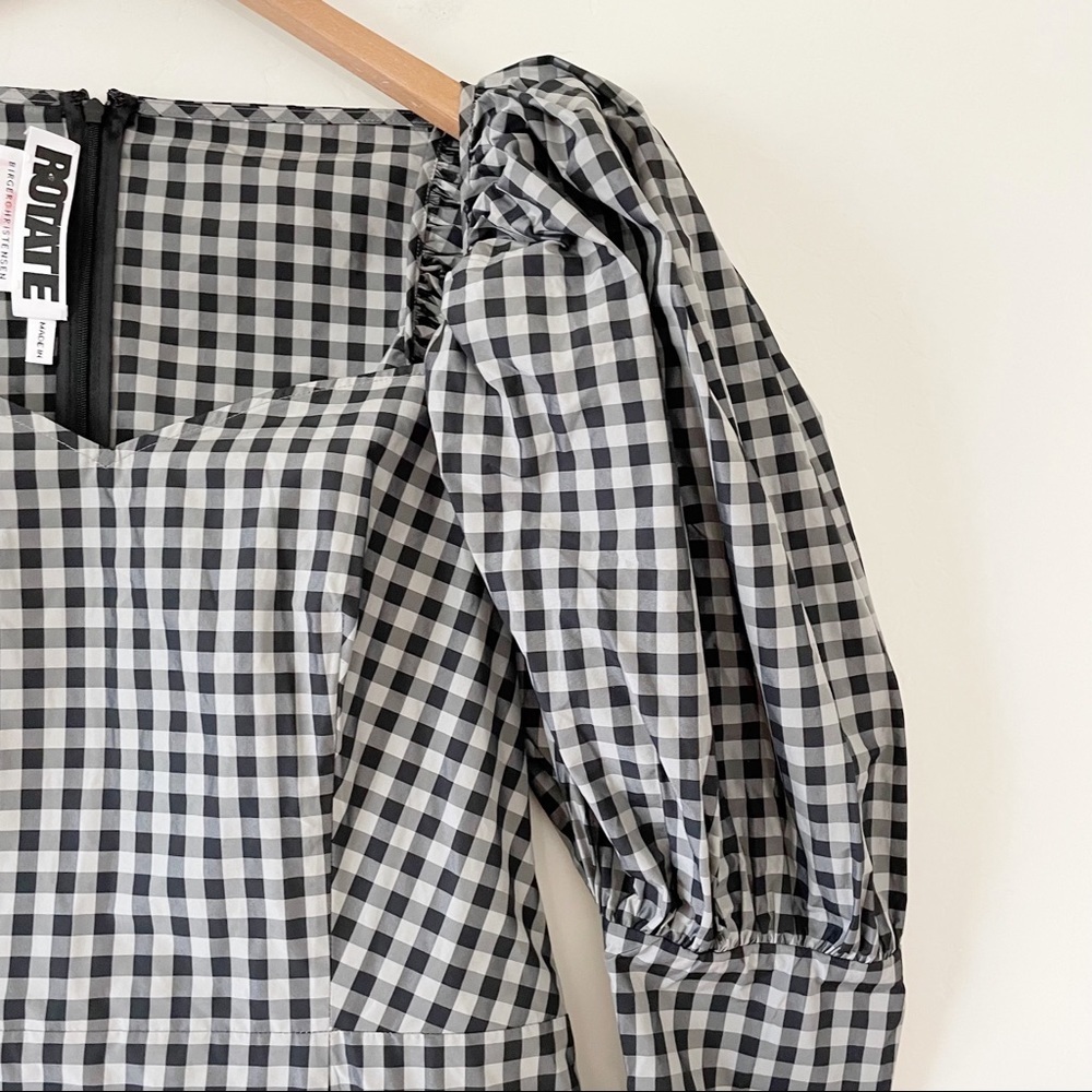 ROTATE BIRGER CHRISTENSEN Gingham shell mini dress - Picture 9 of 16